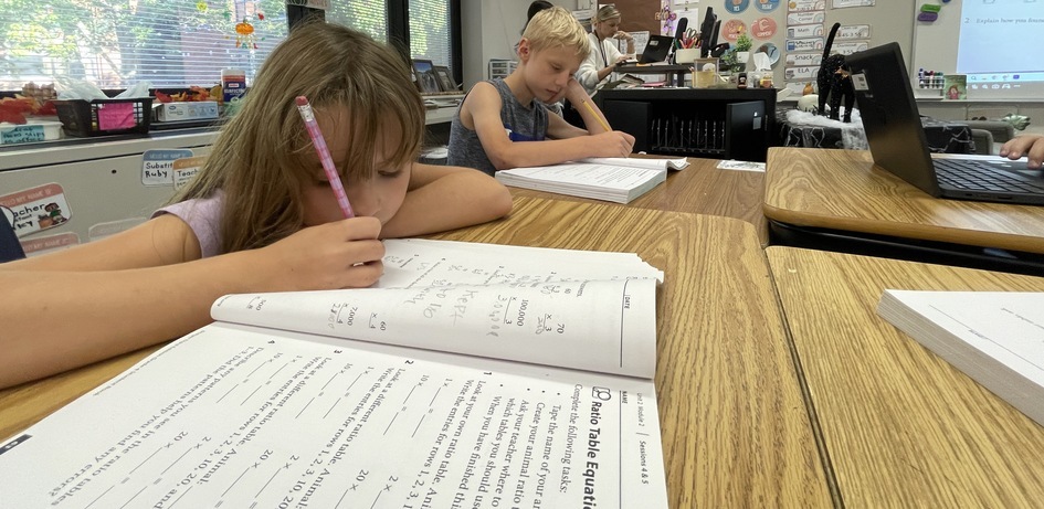 Students Doing Math Assignment