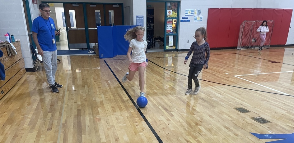 Girls Playing Soccer