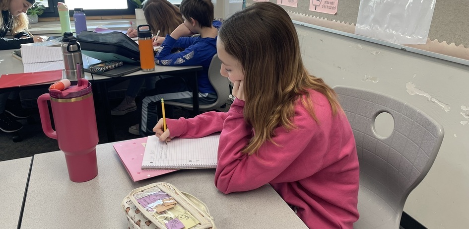 Student Taking Notes