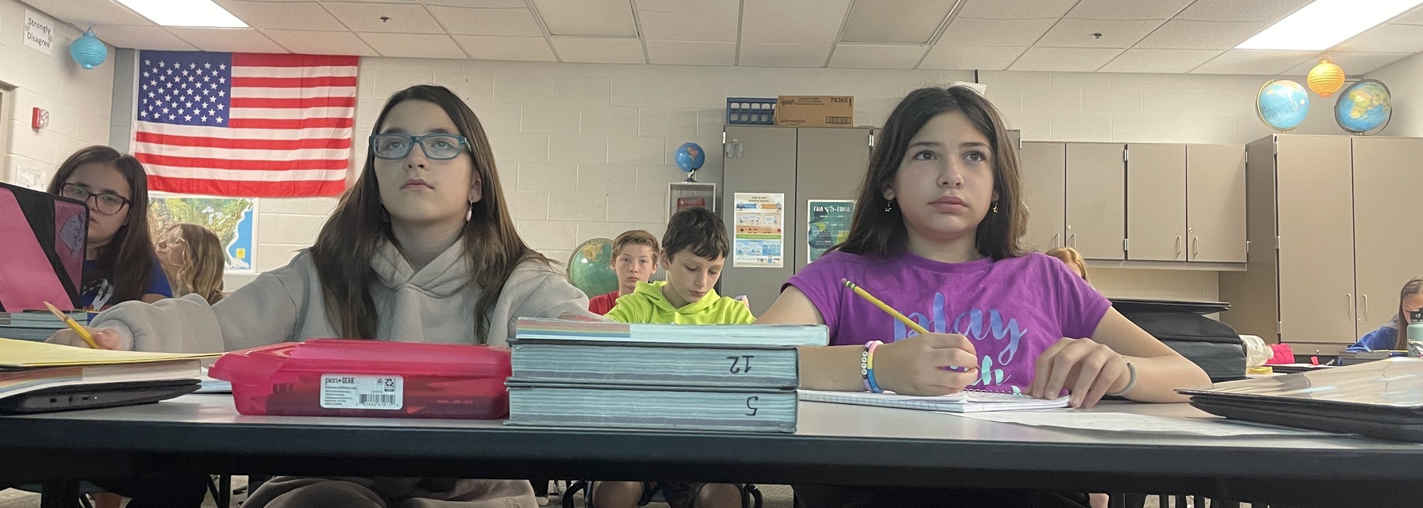 Students Looking Intently At The Teacher
