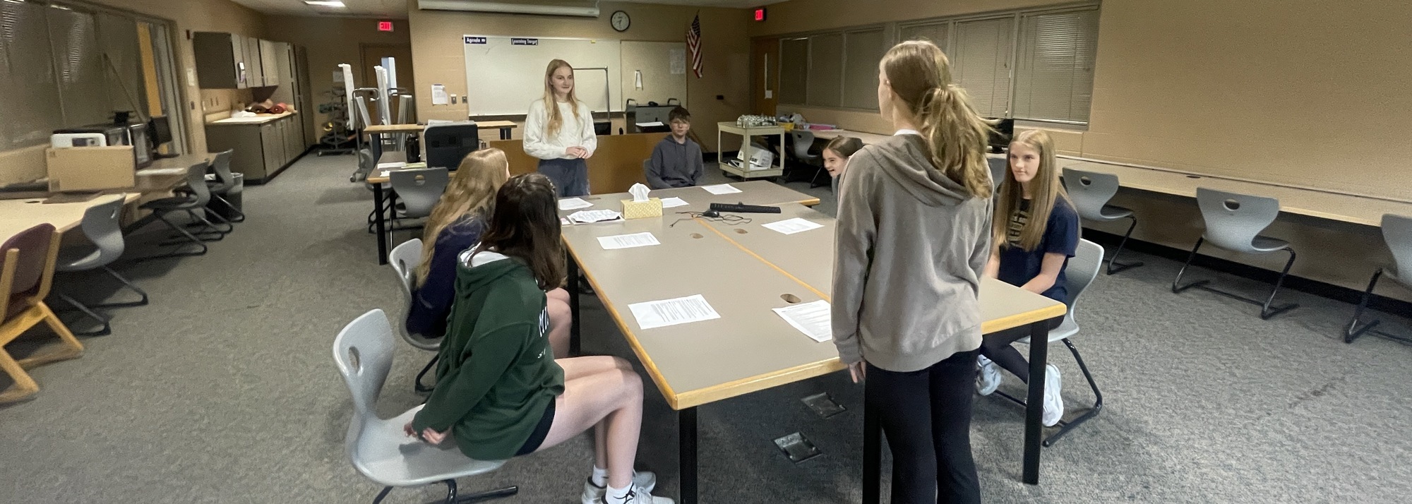 Students Practicing for FFA Competition