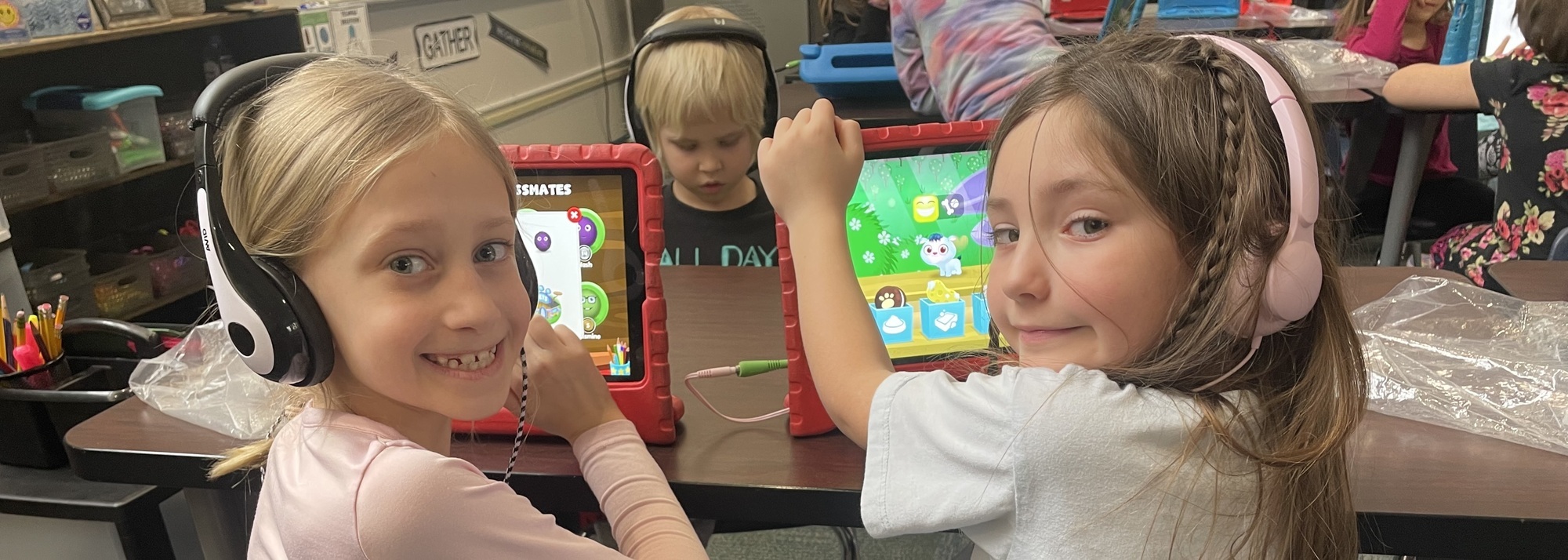Students Using iPads