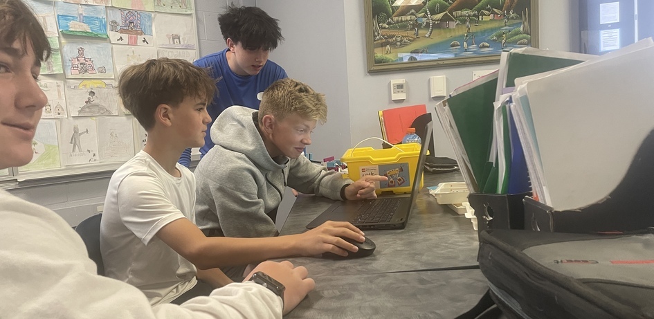 Students in Robotics Class