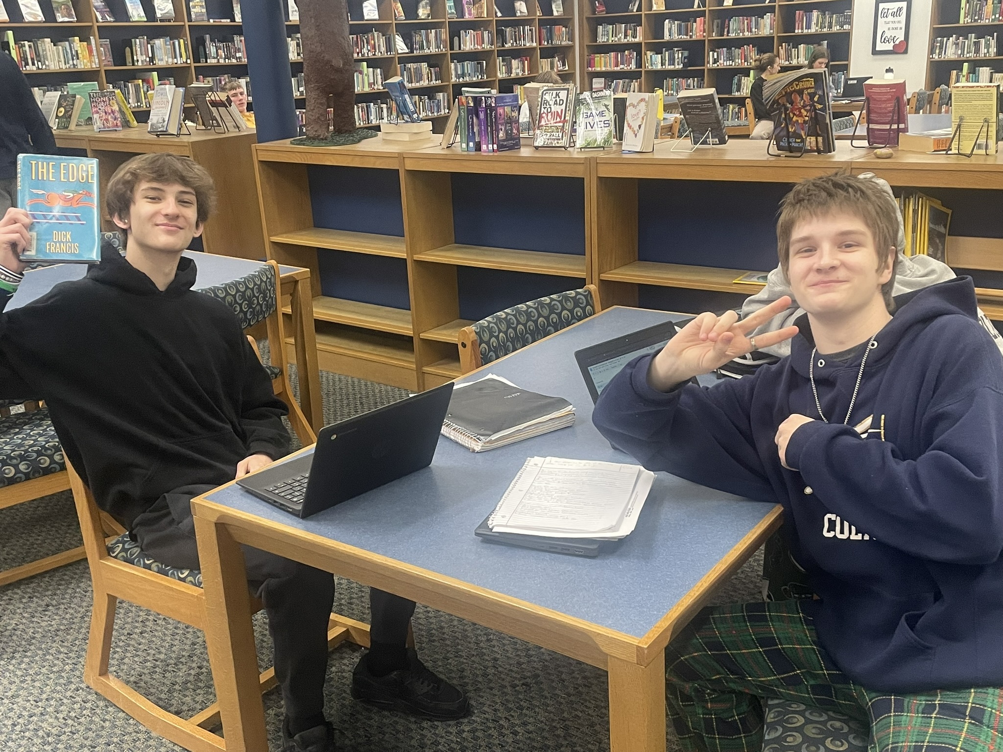 Students in MHS Library